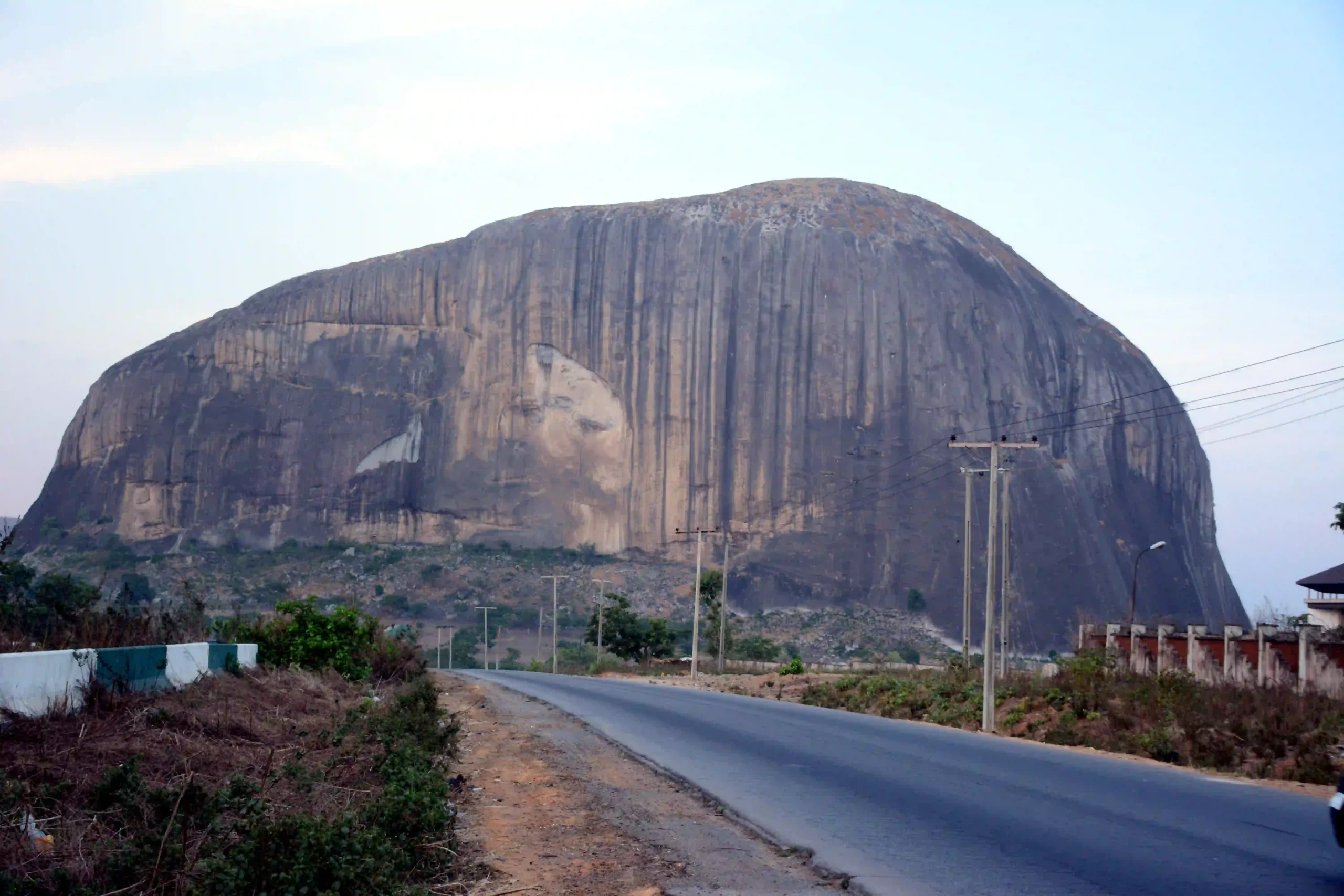 Travel guide to Nigeria featuring Zuma Rock near Abuja