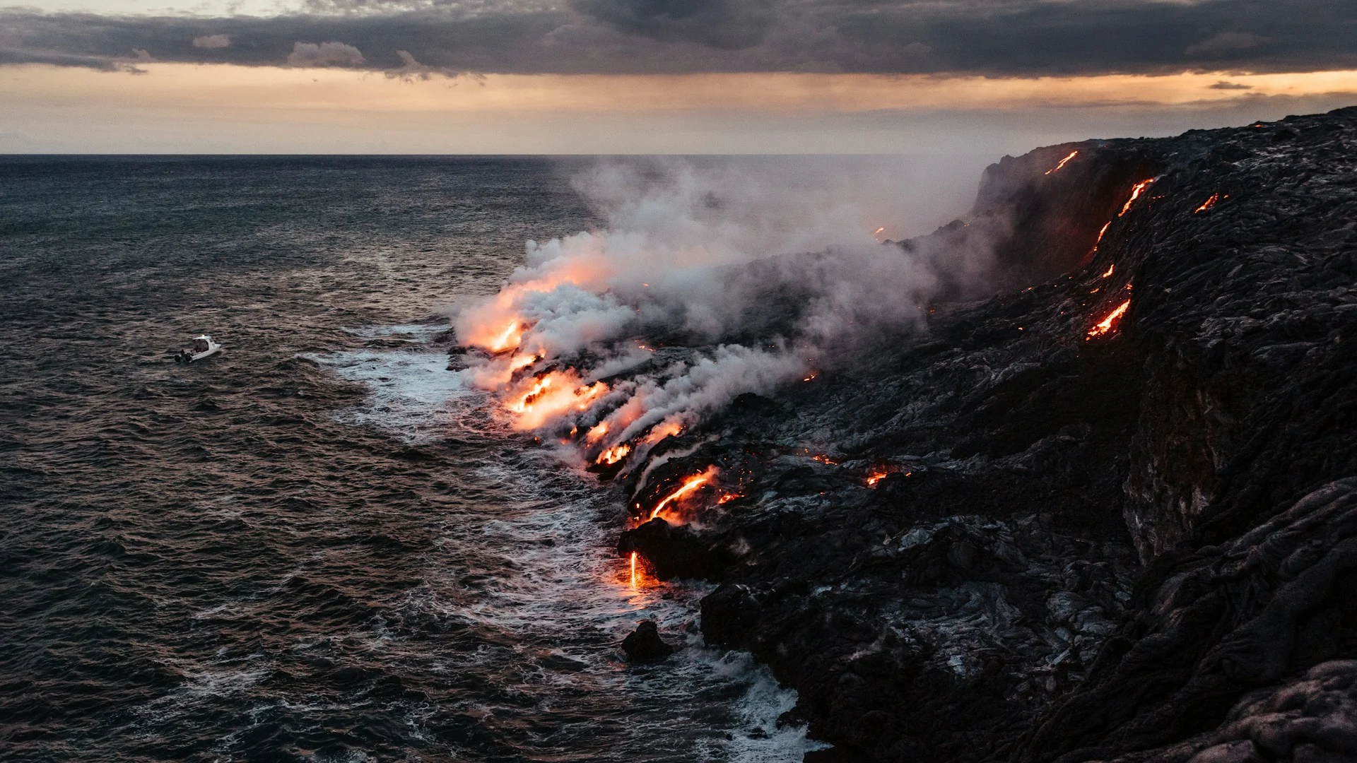 Kilauea Hawaii Lava Ocean Entry