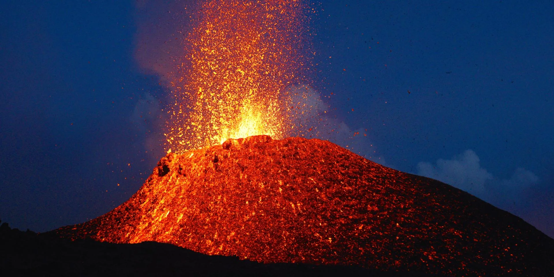 Piton de la Fournaise Active Shield Volcano Island