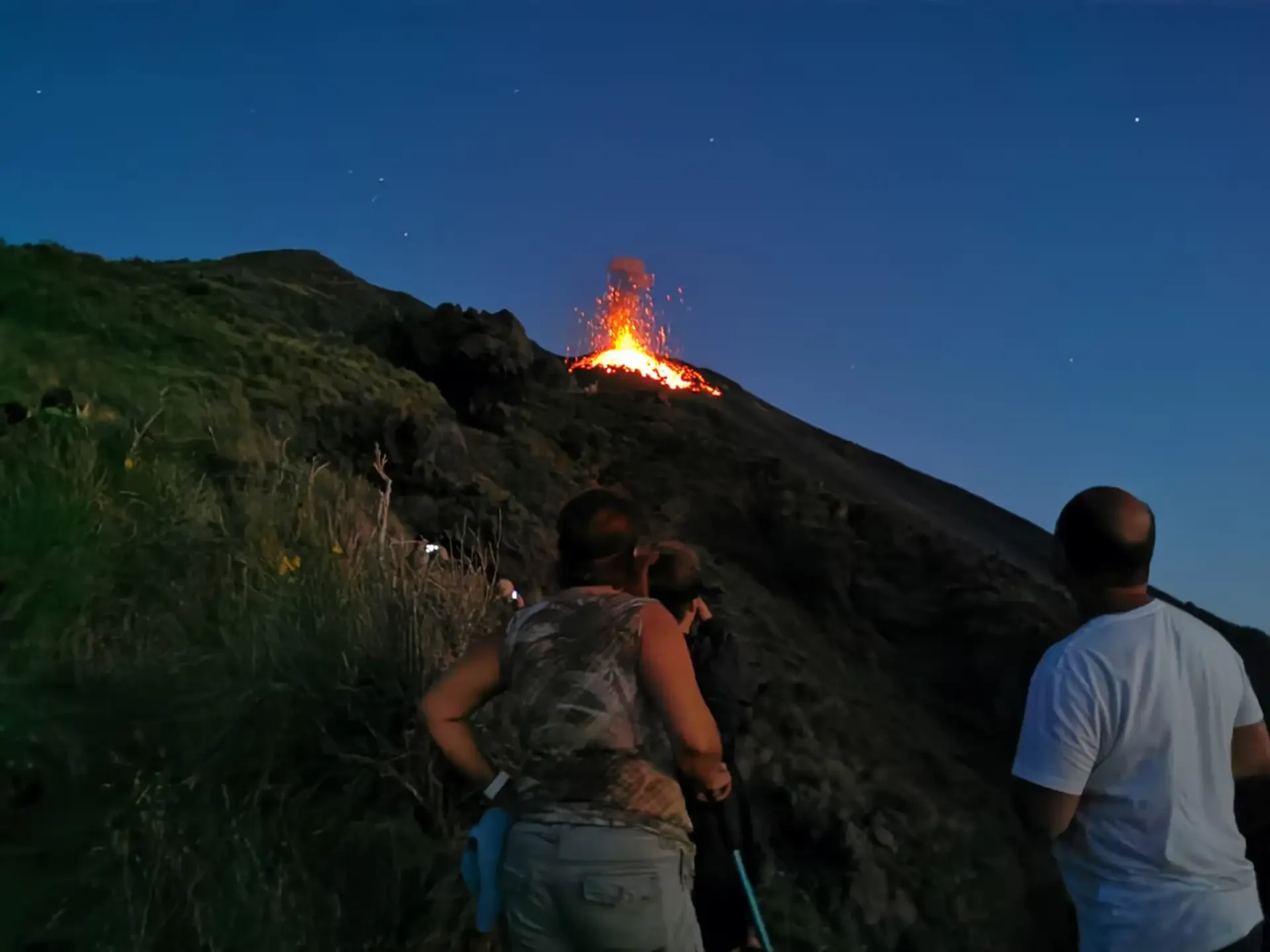 Stromboli Night Lava Cascades Sciara del Fuoco