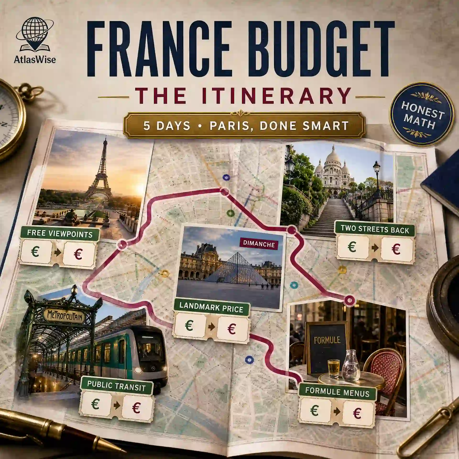 cheap Paris itinerary