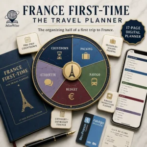 France travel planner workbook
