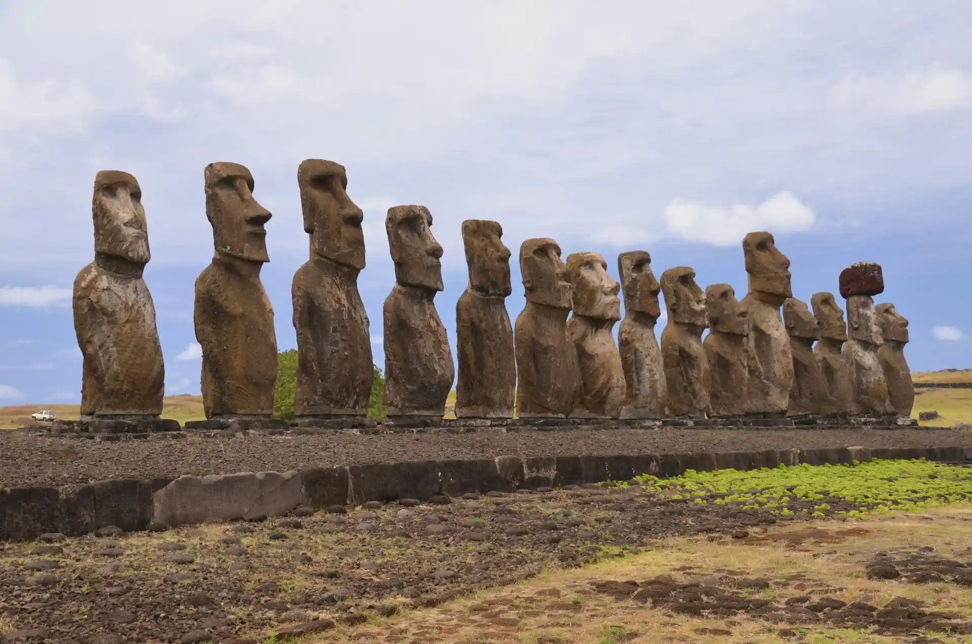 Easter Island Moai Statues Rapa Nui Chile