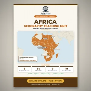 Africa geography complete teaching unit