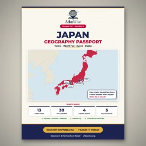 Japan geography worksheets