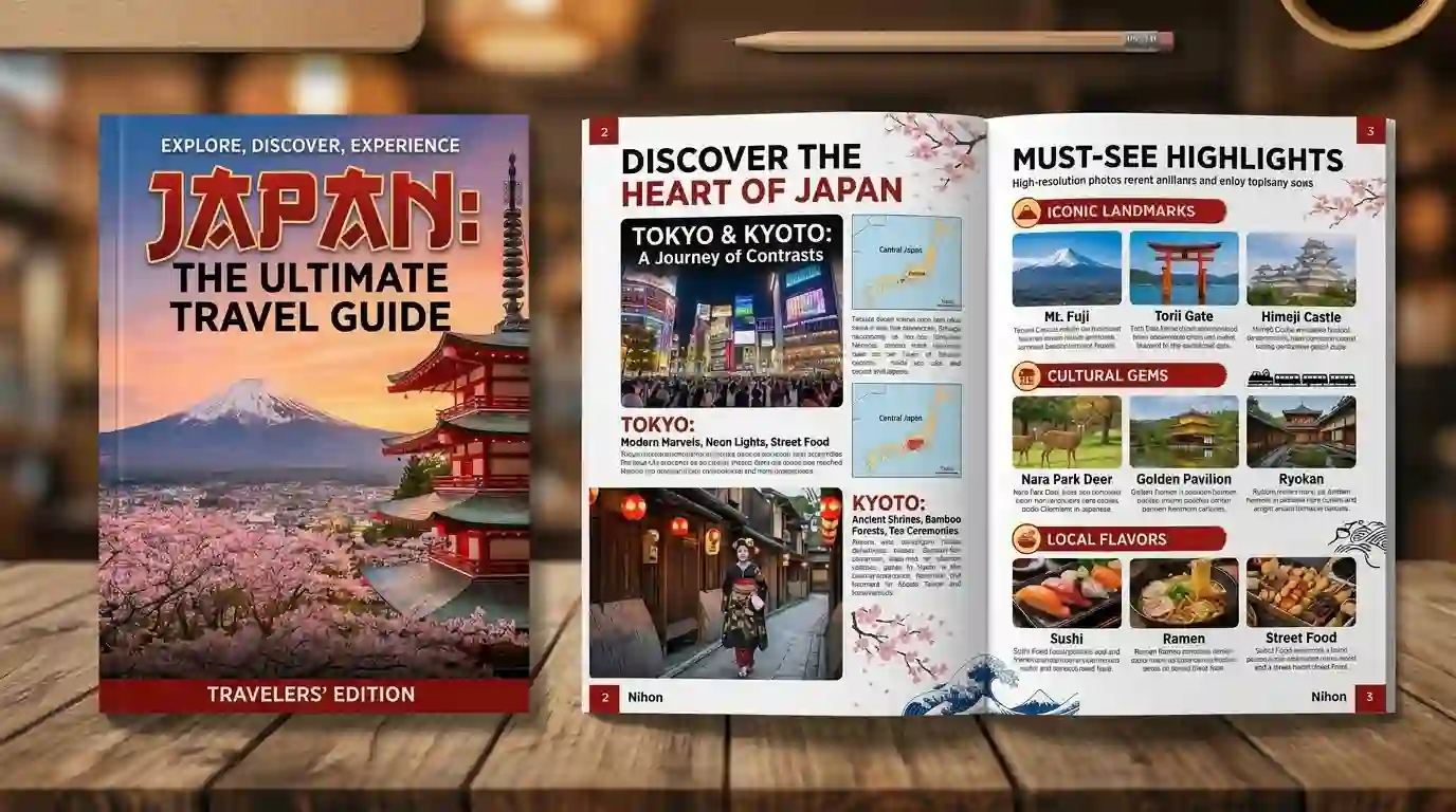 Japan travel guide digital PDF