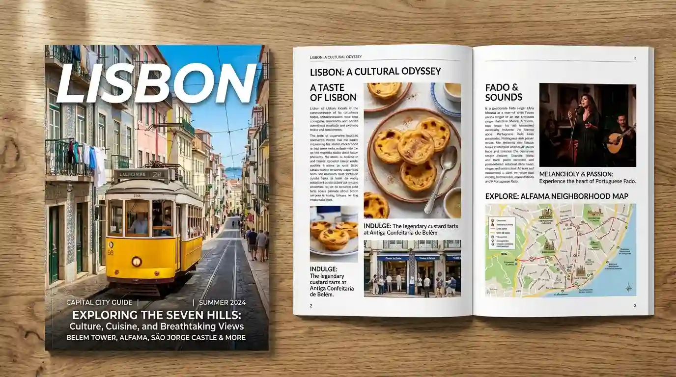Lisbon travel guide digital PDF