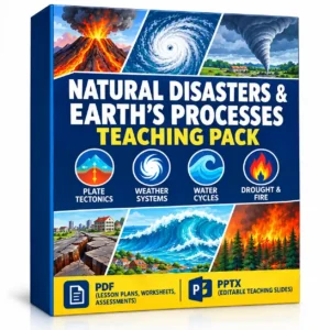 natural disasters and earths processes teaching pack