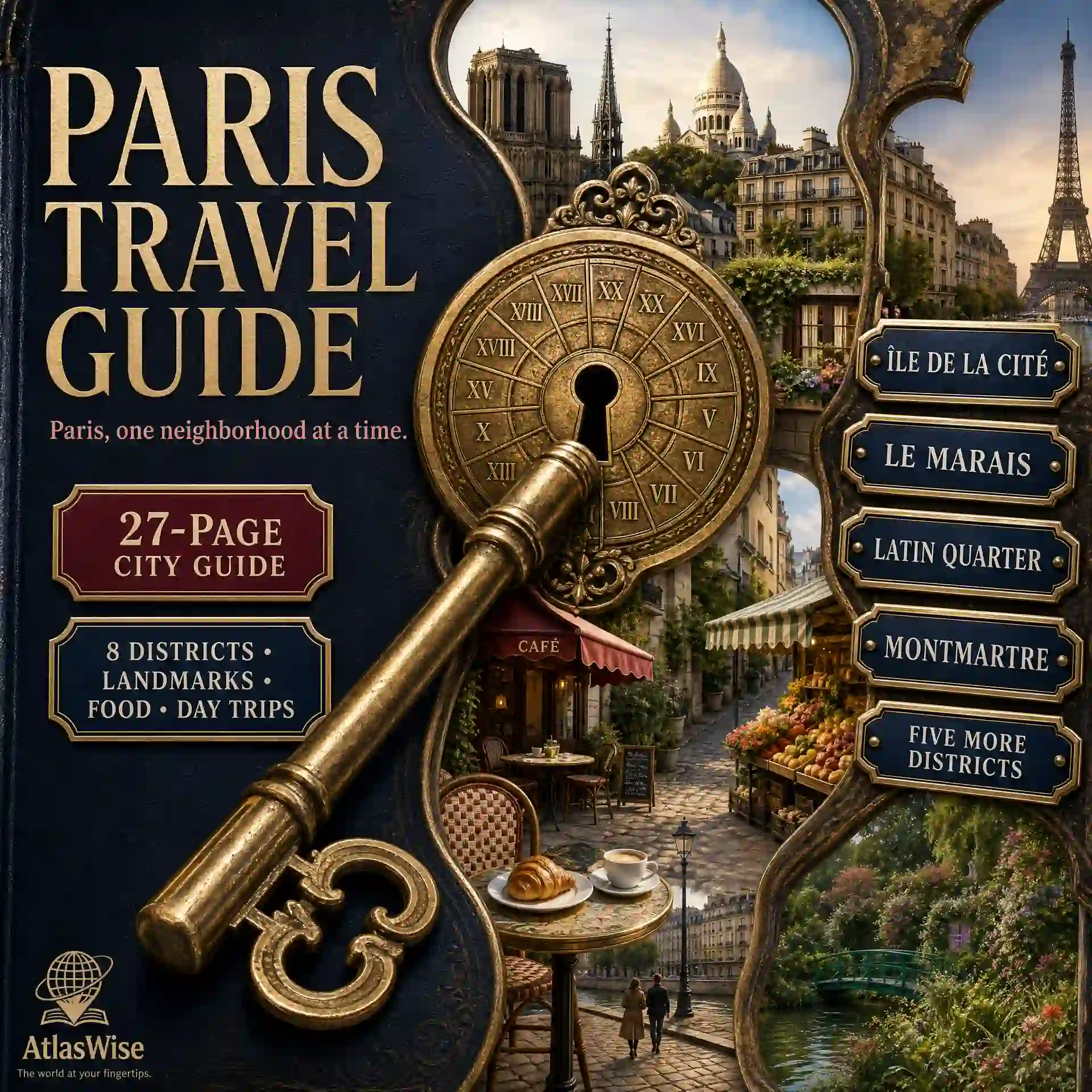 Paris travel guide digital PDF