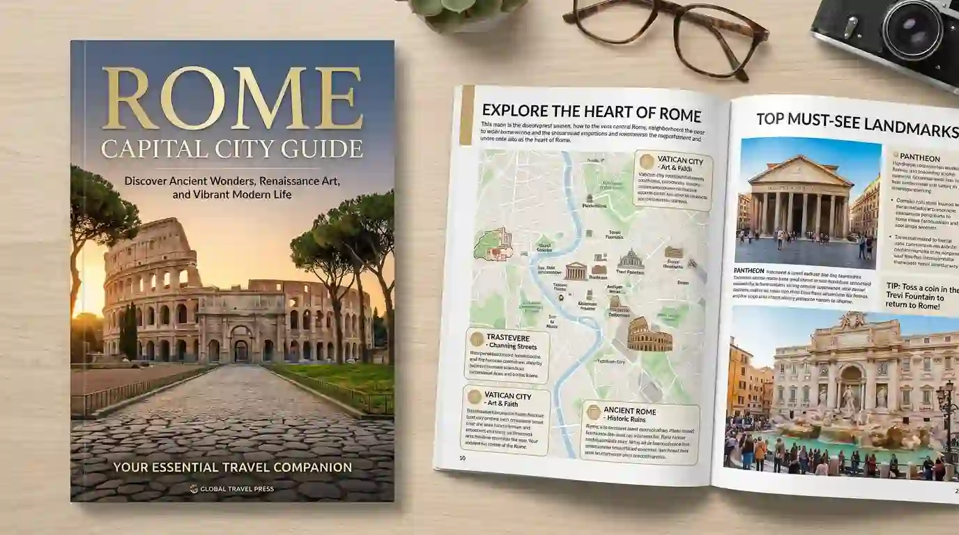 Rome travel guide digital PDF