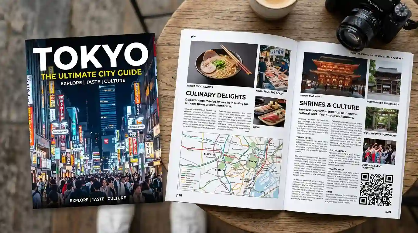 Tokyo travel guide digital PDF
