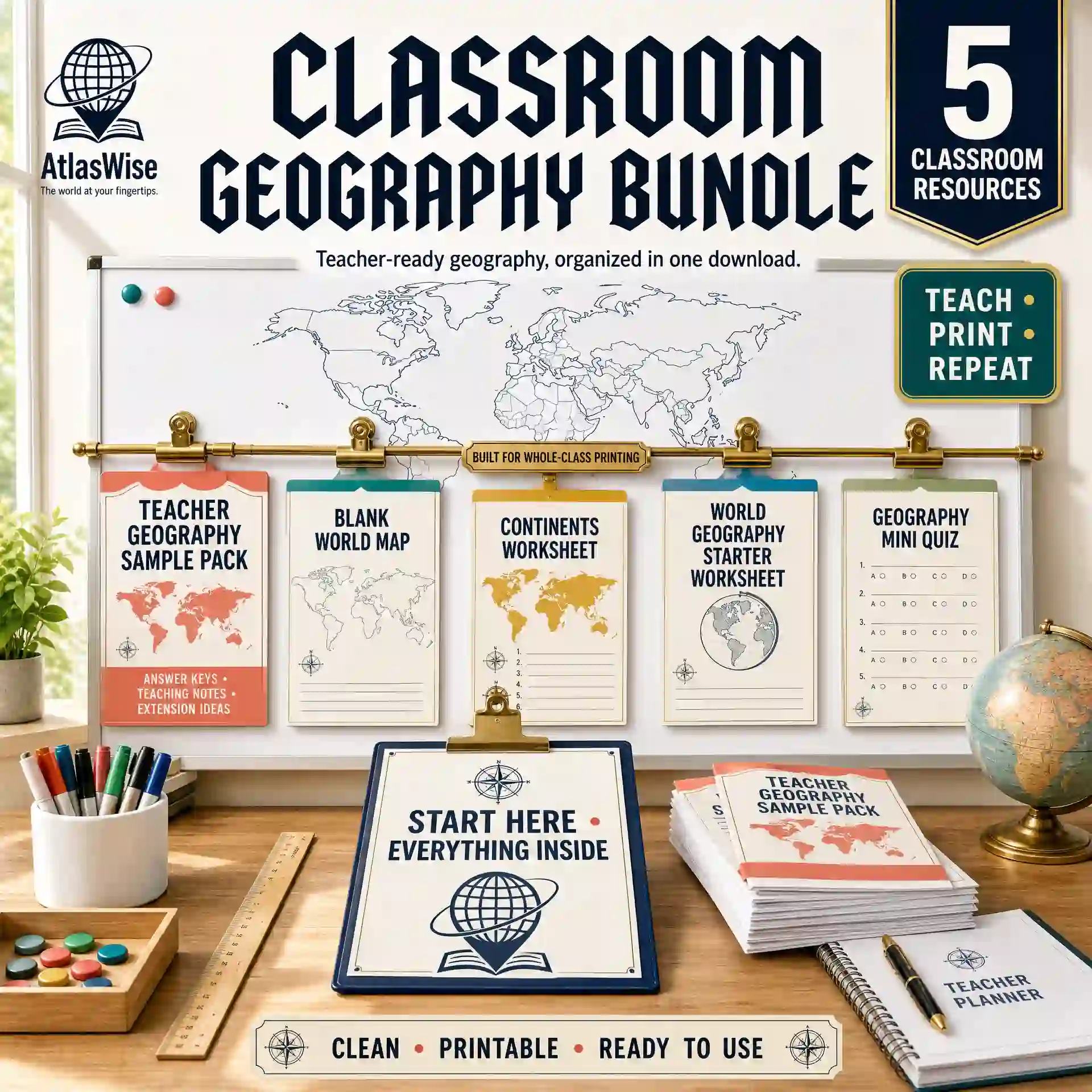 classroom geography bundle