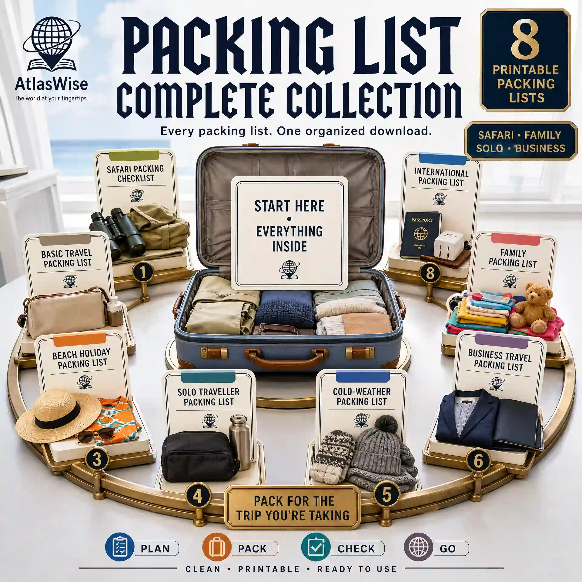 packing list complete collection