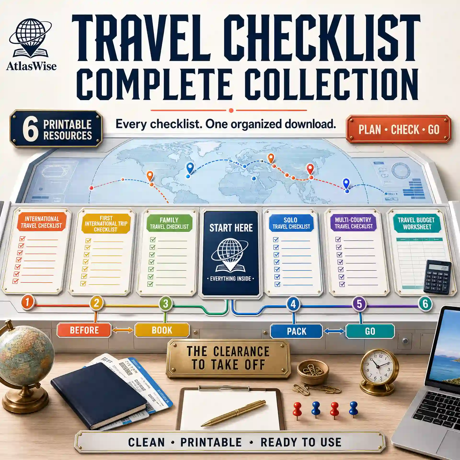 travel checklist complete collection