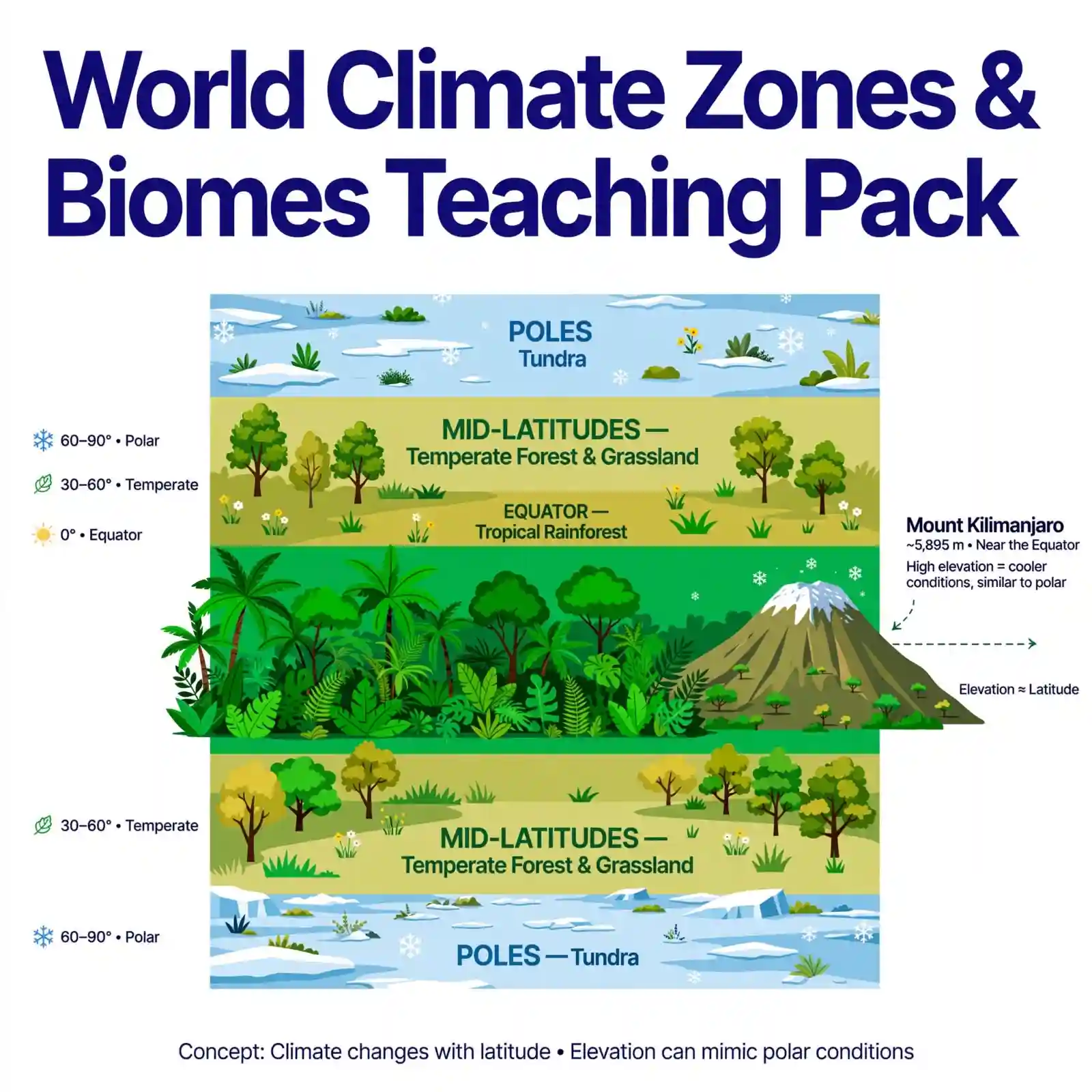world climate zones and biomes teaching pack resources